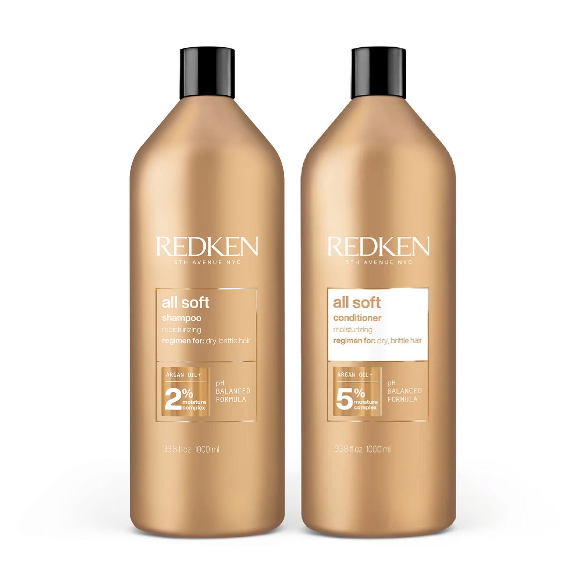 Redken - All Soft Duo Shampoo Conditioner For Dry Hair - 1 l 338 fl oz 112$